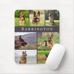 Pet Dog Photo Collage Personalized Mouse Pad
