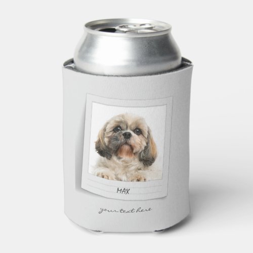 Pet Dog Photo Frame Personalized Dad Birthday Can Cooler