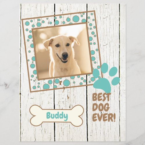 Pet Dog Photo Scrapbook Cardstock Paper