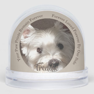 Pet Dog Photo Sympathy Dogs Remembrance Keepsake Snow Globe