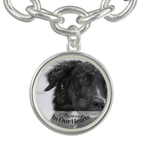 Pet Dog Photo Template Memorial Keepsake Bracelet