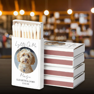 Pet Dog Photo Wedding Matchboxes