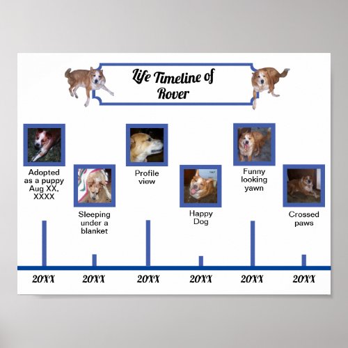 Pet Dog Photos Timeline Photos Captions Memorial Poster