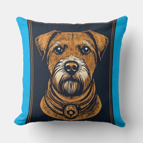 Pet dog printed Throw Pillow