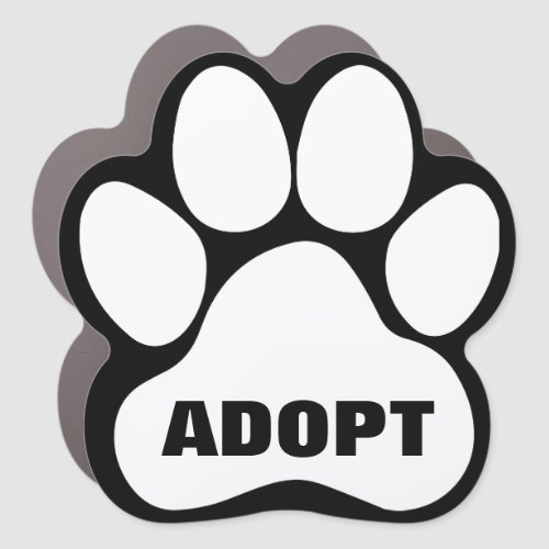 Pet Dog Puppy Adoption Personalized Car Magnet
