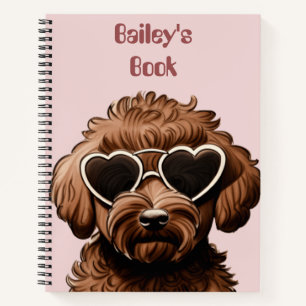 Pet Dog Puppy Journal Spiral Notebook