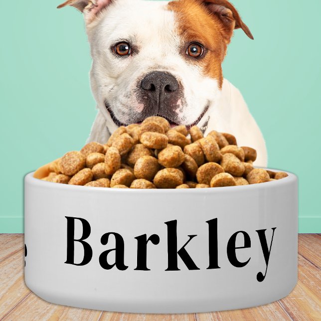 Pet Dog Puppy Personalized Food Water Ceramic Bowl (Creator Uploaded)