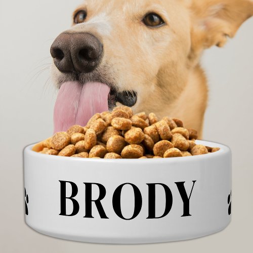 Pet Dog Puppy Personalized Food Water Ceramic Bowl