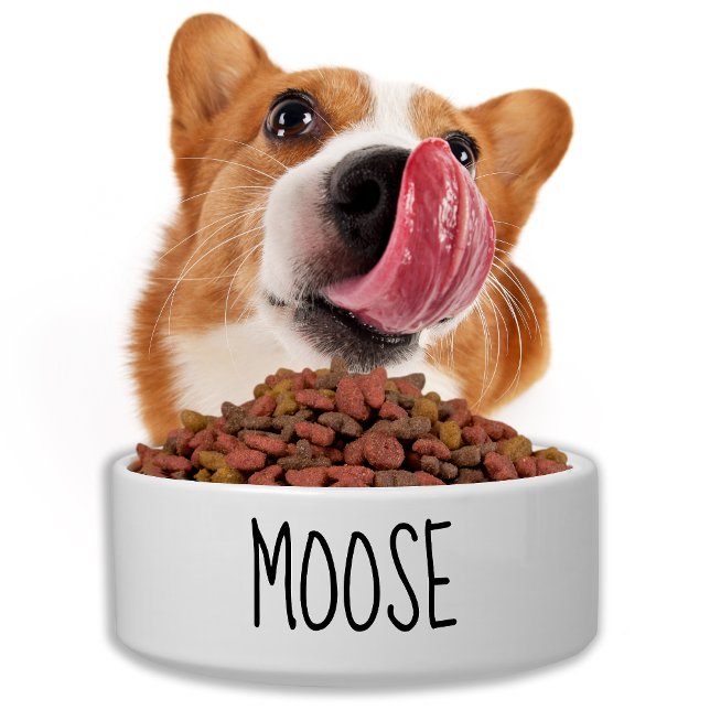Pet Dog Puppy Personalized Food Water Ceramic Bowl (Creator Uploaded)