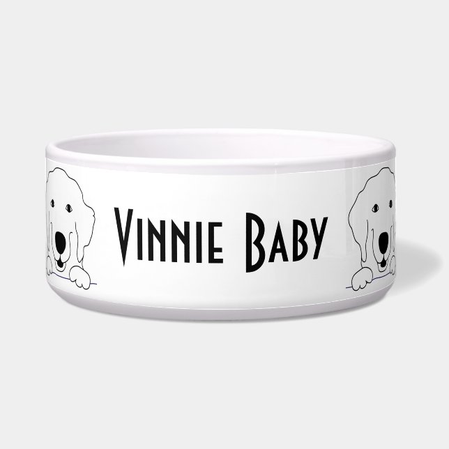 Pet DOG "Retriever" Bowl Large (Front)