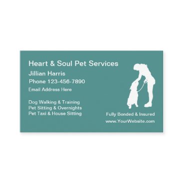 Pet Dog Sitting Services Business Card Pet Dog Sitting Services Business Card
