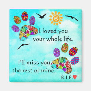 Pet Dog Sympathy Memorial Magnet