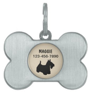 Pet Dog Tags Scottish Terrier by idesigncafe at Zazzle