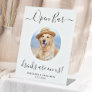 Pet Dog Wedding Open Bar Personalized Drinks On Us Pedestal Sign