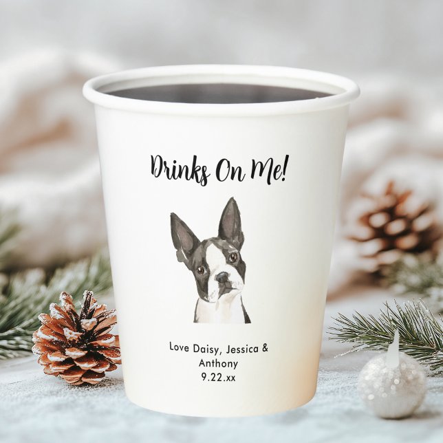 Pet Dog Wedding Paper Cups (Creator Uploaded)