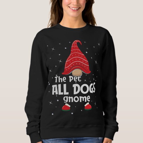 Pet Dogs Gnome Family Matching Christmas Funny Paj Sweatshirt
