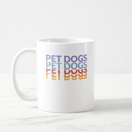 Pet Dogs Retro Repeat Outdoor Adventure  Coffee Mug