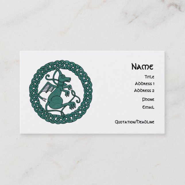 Pet Dragon business cards (Front)