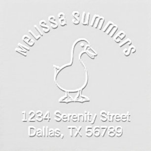 Pet Duck Goose Arch Address Embosser