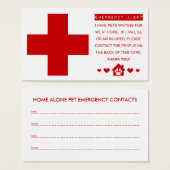 pet emergency alert (Front & Back)