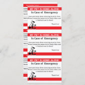 Pet Emergency Card (Front/Back)