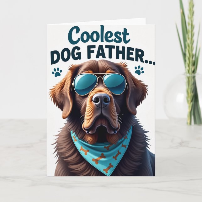 Pet Fathers Day Portrait Card (Front)