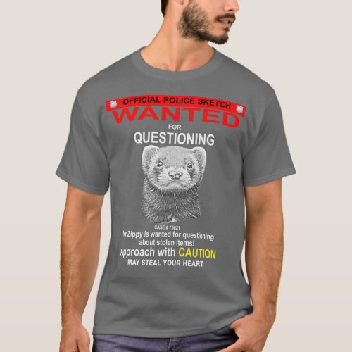 Pet Ferret Funny Ferret Thief Gift  T_Shirt