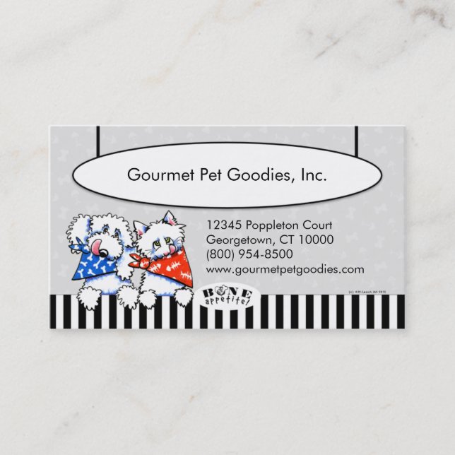 Pet Foods Business Bone Appetit! Platinum Business Card (Front)