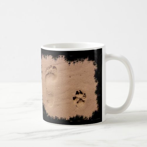 Pet  Footprint in the Sand Coffee Mug