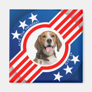 Pet for President Photo 2024 Election Personalized Magnet