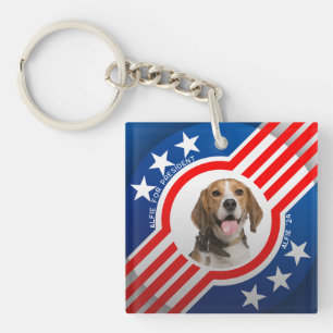 Pet for President Photo Elections Personalized Keychain
