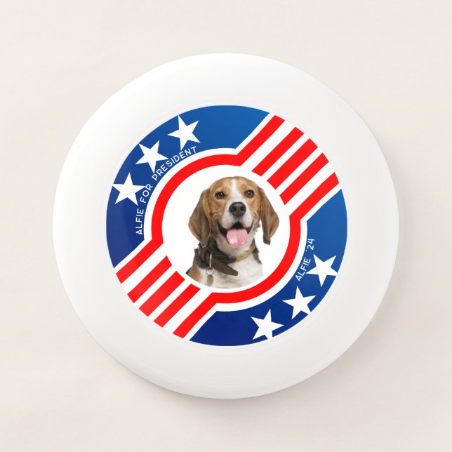 Pet for President Photo Elections Personalized Wham-O Frisbee (Front)