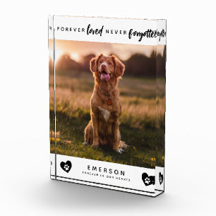 Pet Forever Loved Never Forgotten Photo Block