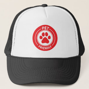 Pet Friendly Bestie Westie Drawn Paw - Red Trucker Hat