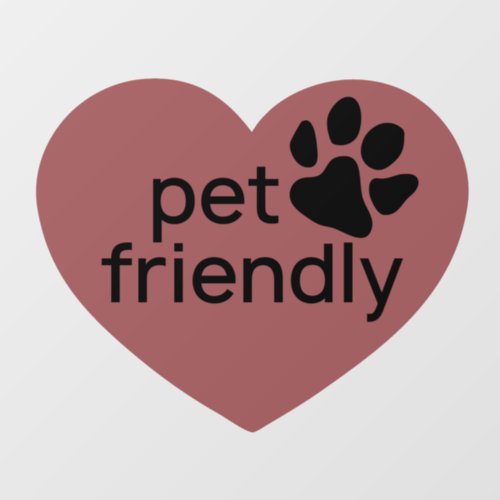 Pet Friendly Window Cling