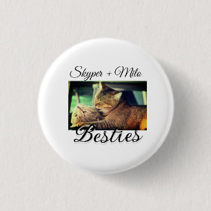 Pet friends besties add name pet photo animal love button
