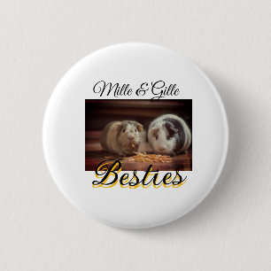 Pet friends besties add name pet photo animal love button