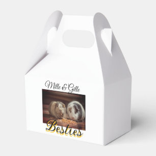 Pet friends besties add name pet photo animal love favor boxes
