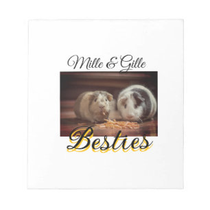 Pet friends besties add name pet photo animal love notepad
