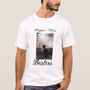 Pet friends besties add name pet photo animal love T-Shirt