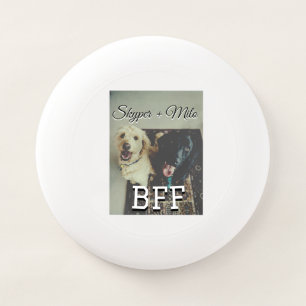 Pet friends besties add name pet photo animal love Wham-O frisbee