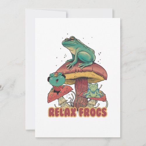 pet frogs relax  invitation