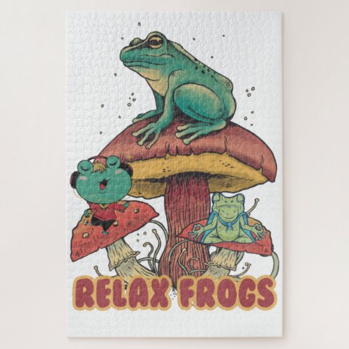 pet frogs relax  jigsaw puzzle