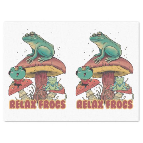 pet frogs relax  tissue paper