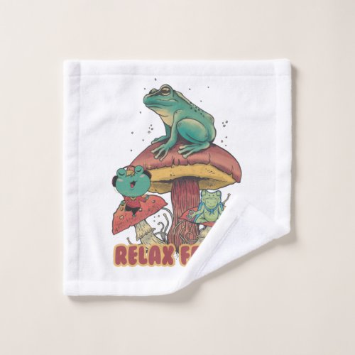 pet frogs relax wash cloth