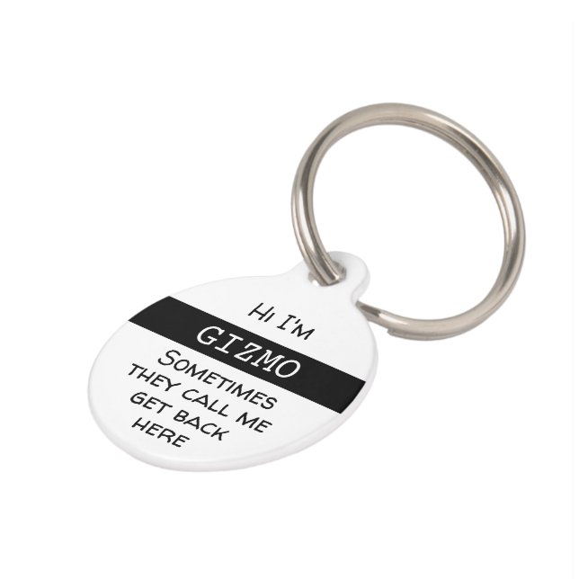 Pet Funny, Customize ID Tag (Side)