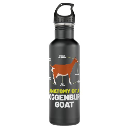 Pet Goat Lovers Meme Pet Animal Pun Funny Toggenbu Stainless Steel Water Bottle