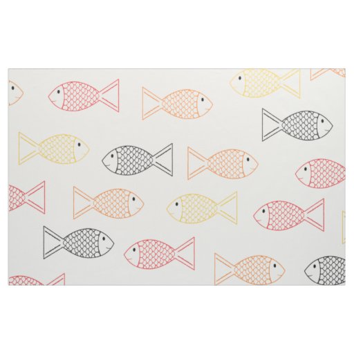 Pet Goldfish/ Koi Carp Fish Print Pattern Fabric