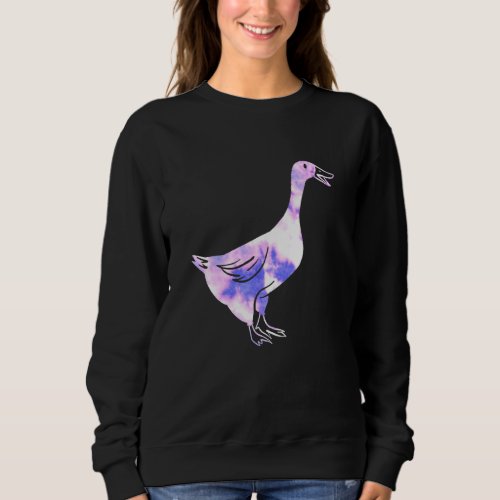 Pet Goose of 90s Vaporwave Aesthetics Hipster Goos Sweatshirt