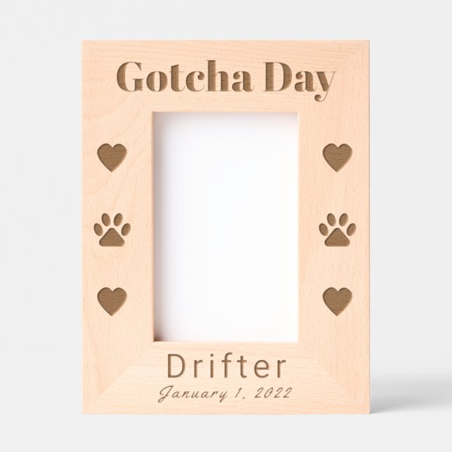 Pet Gotcha Day Engraved Frames (Front)